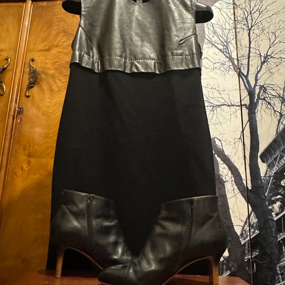 Jean Paul Gaultier Leather Jersey Dress - Picture 11 of 13